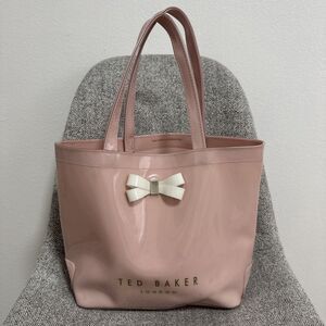 Ted Baker London Bethcon Medium Tote Pink White Ribbon